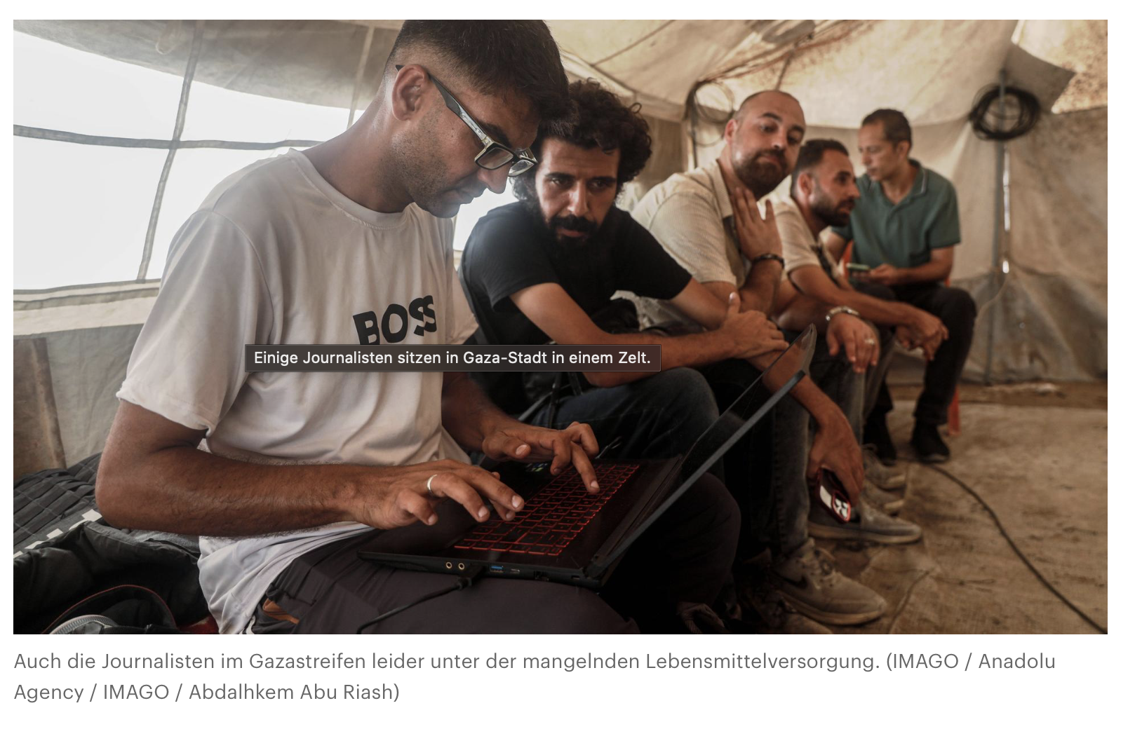 Krieg in Nahost - Appell von Nachrichtenagenturen und BBC: Auch Journalisten im Gazastreifen leiden unter Nahrungsmittelmangel